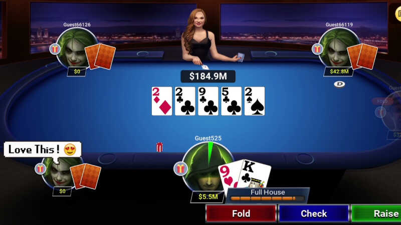 Bàn cược Poker tại nhà cái Five88